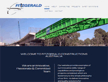 Tablet Screenshot of fitzgeraldconstructions.com.au
